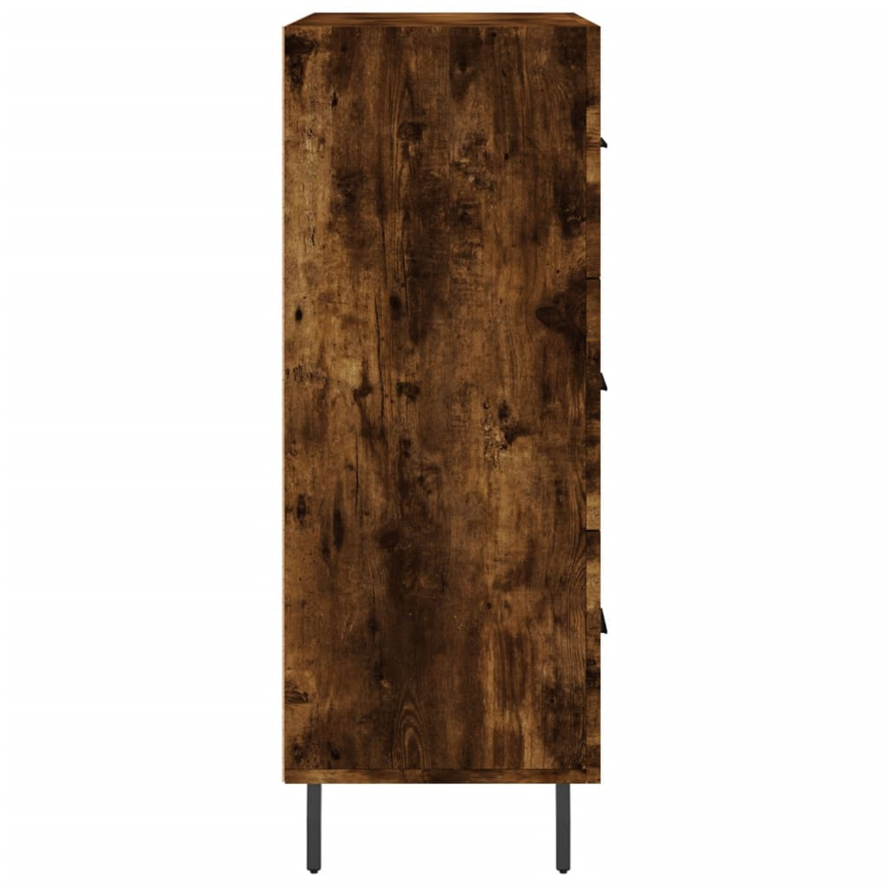 vidaXL 3 Drawer Smoked Oak Sideboard Image 7