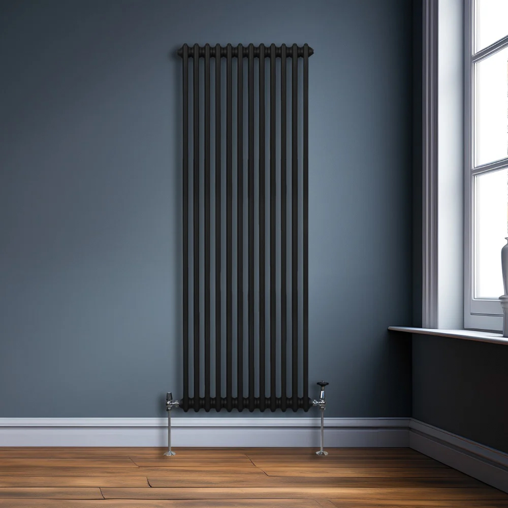 Monster Shop 6360 BTU Black Traditional 2 Column Radiator 1800 x 562mm Image 2