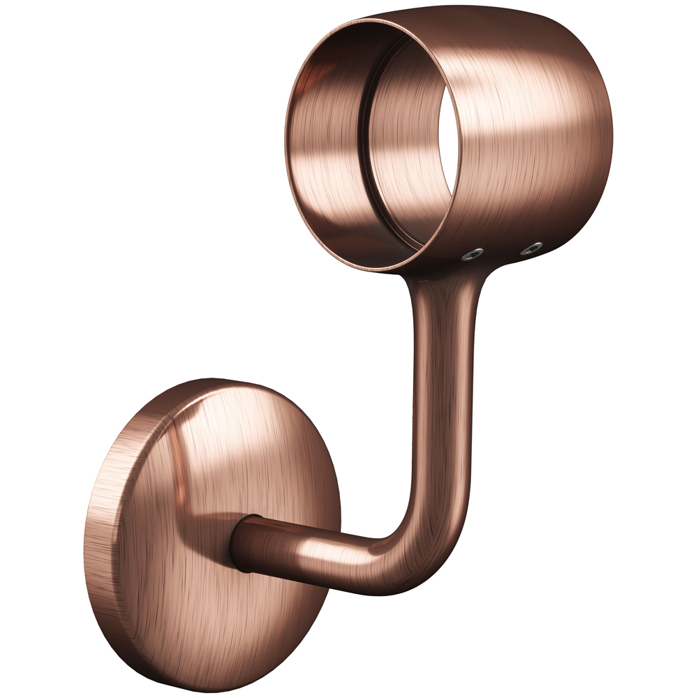 Rothley Antique Copper Stair Handrail Connecting Wall Bracket Image 1