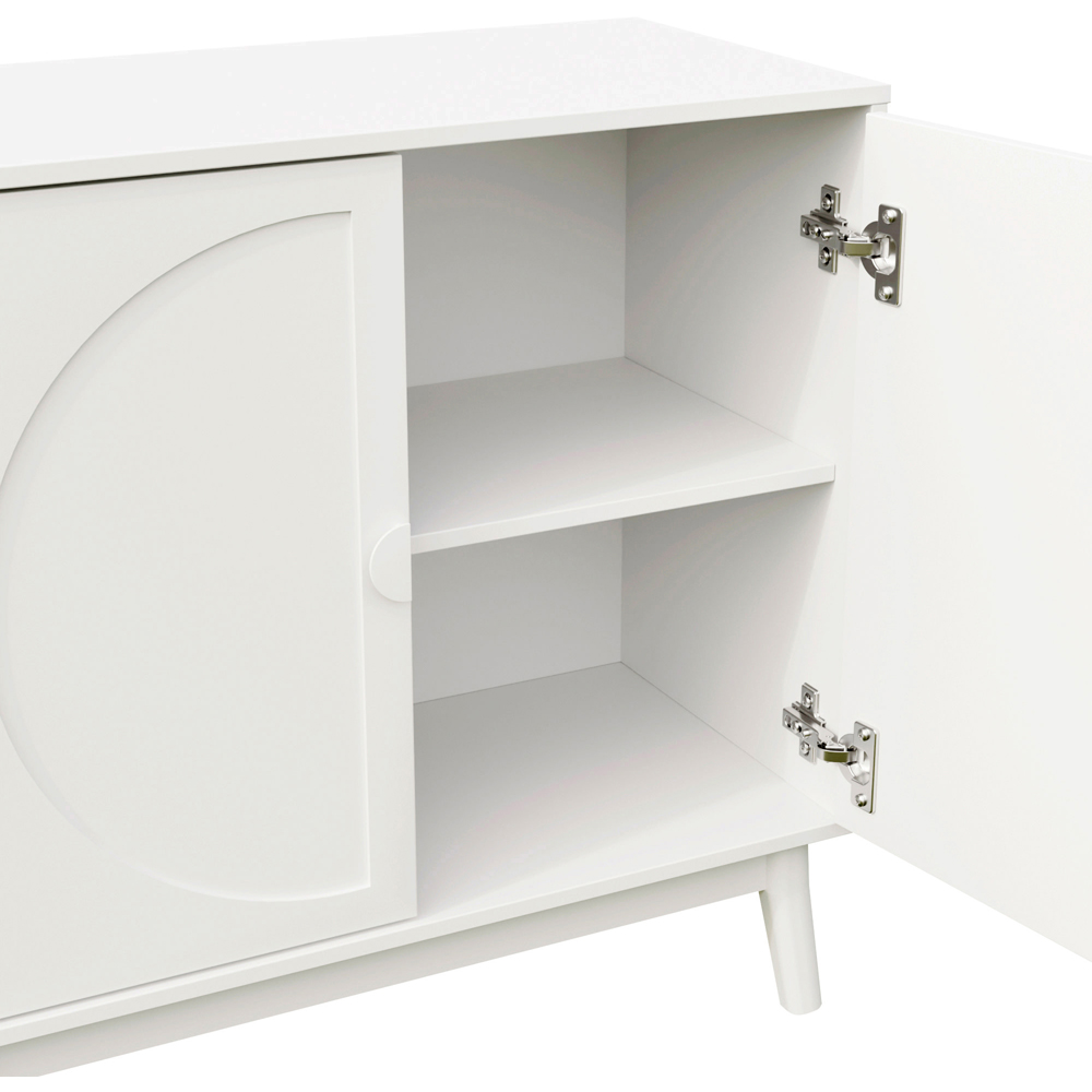 GFW Rosalie 2 Door White Compact Sideboard Image 5