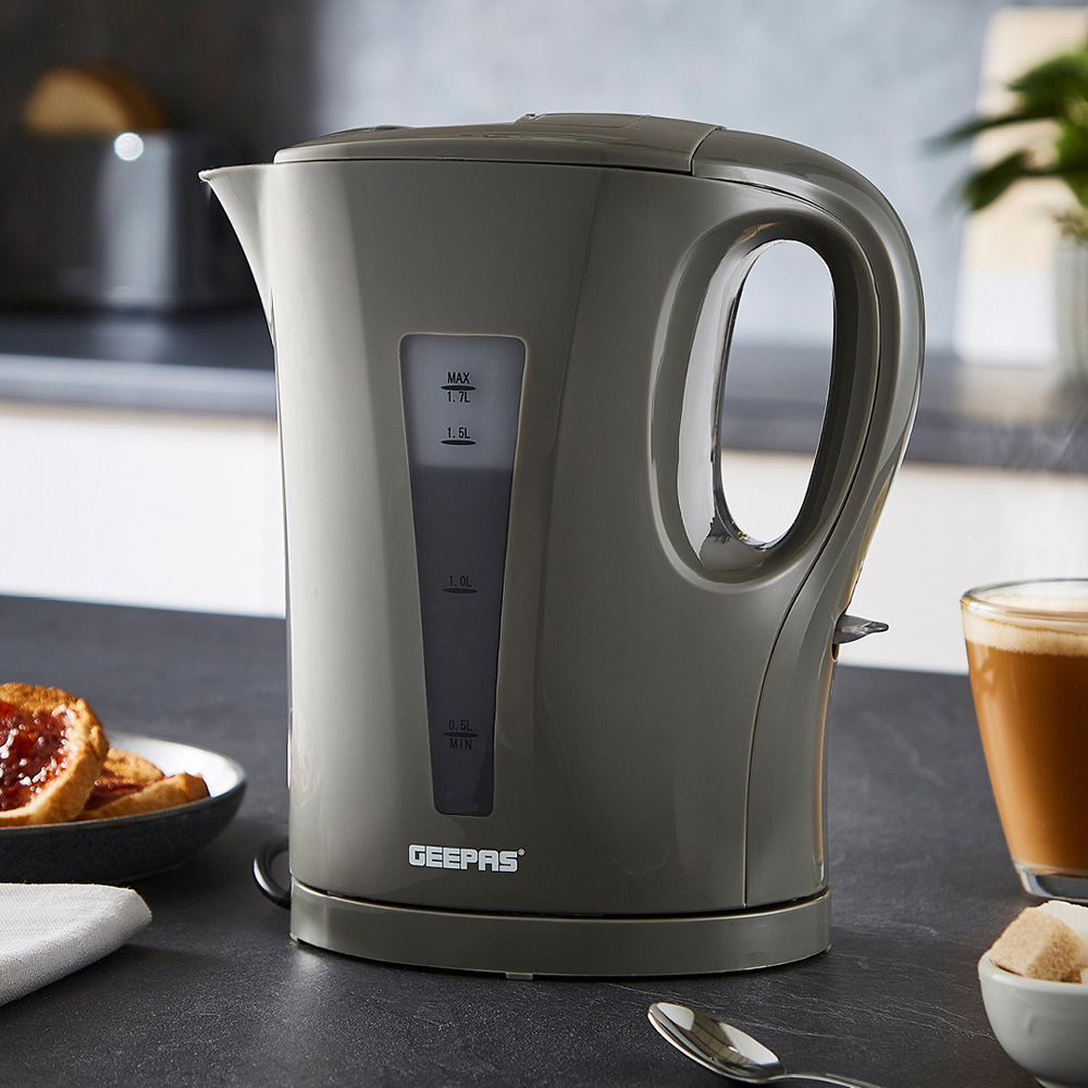 Geepas GK38029UK-GR Grey 1.7L Cordless Kettle 2200W Image 2