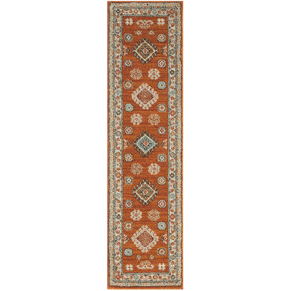 Portland HMC 5567 Terracotta Cashmere Rug 60 x 230cm Image 2