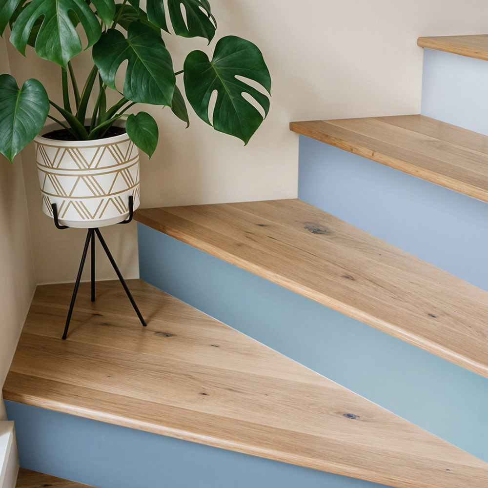 Living and Home Blue Self-Adhesive Peel and Stick Stair Riser Sticker 12 Pack Image 6