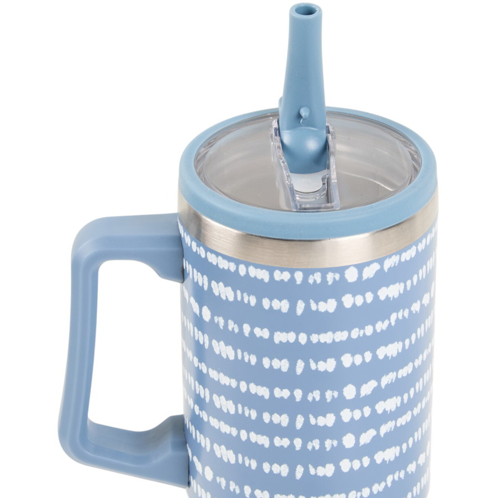 Nitro Flip Straw Stainless Steel TumblerBlue Image 4