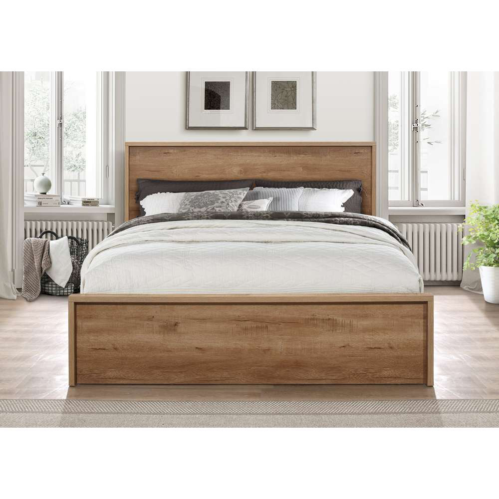Stockwell Small Double Brown 2 Drawer Bed Image 7
