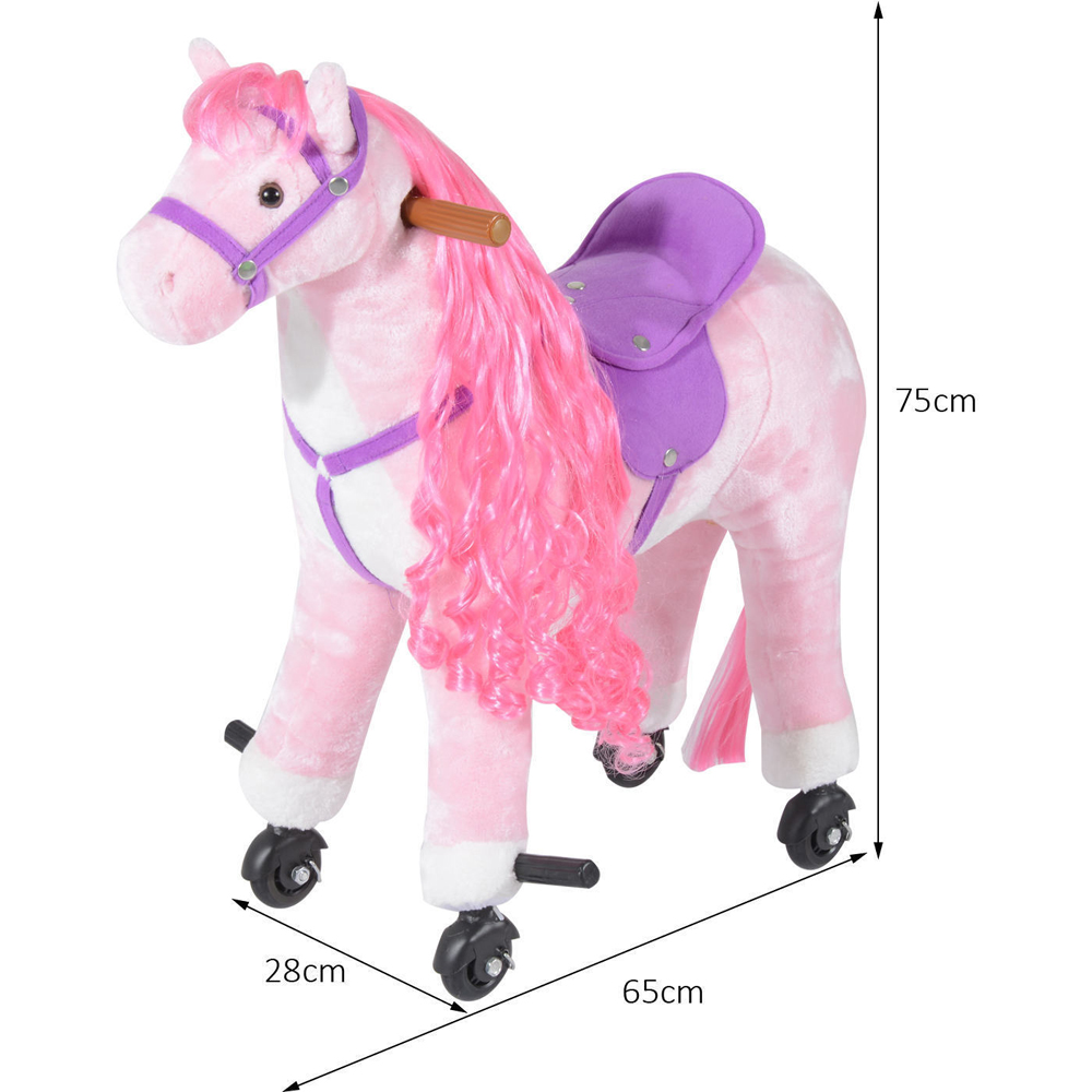 Tommy Toys Walking Horse Pony Toddler Ride On Pink Image 3
