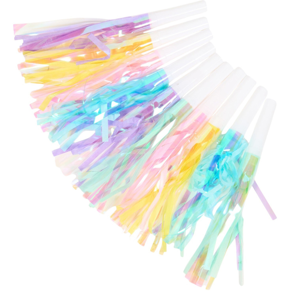 Pack of 10 Holographic Party Blowers Image 3
