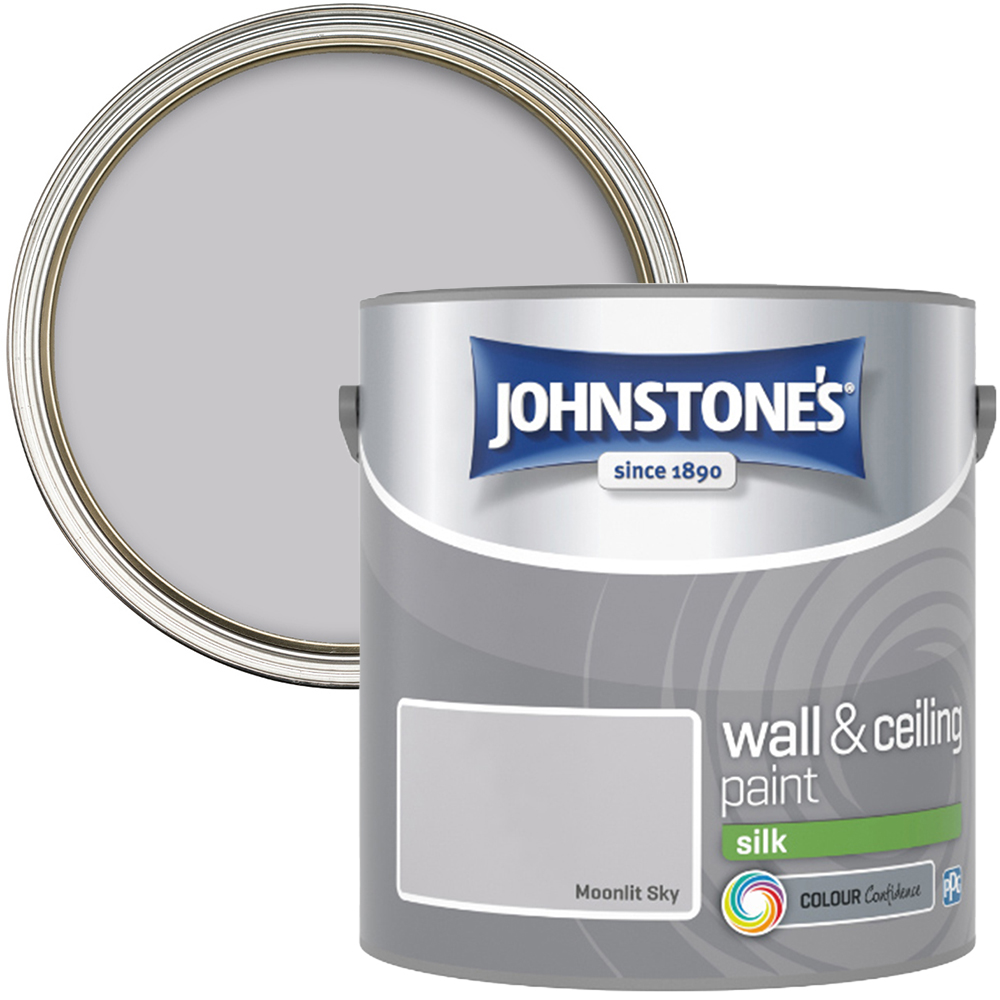Johnstone's Walls & Ceilings Moonlit Sky Silk Emulsion Paint 2.5L Image 1
