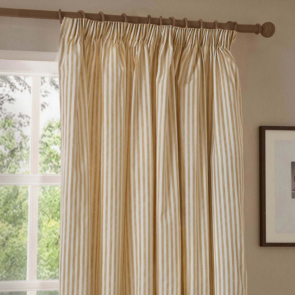 Yard Hebden Honey Yellow Cotton Blackout Pencil Pleat Curtains 229 x 183cm Image 3