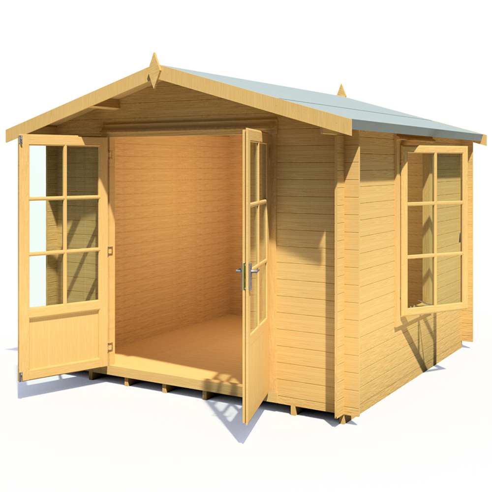 Shire Barnsdale 9 x 9ft Double Door Log Cabin Image 3