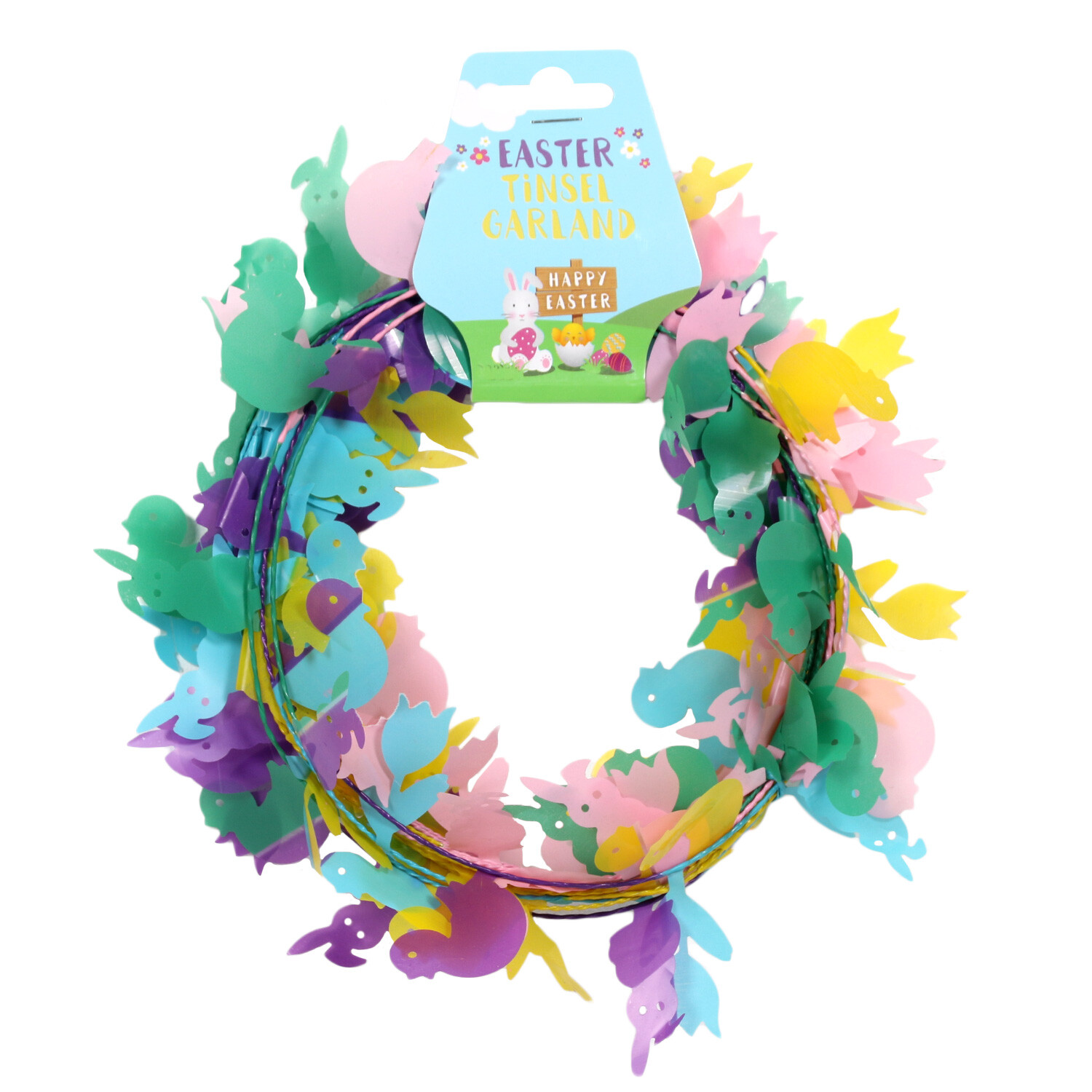 Tinsel Easter Garland Image 1