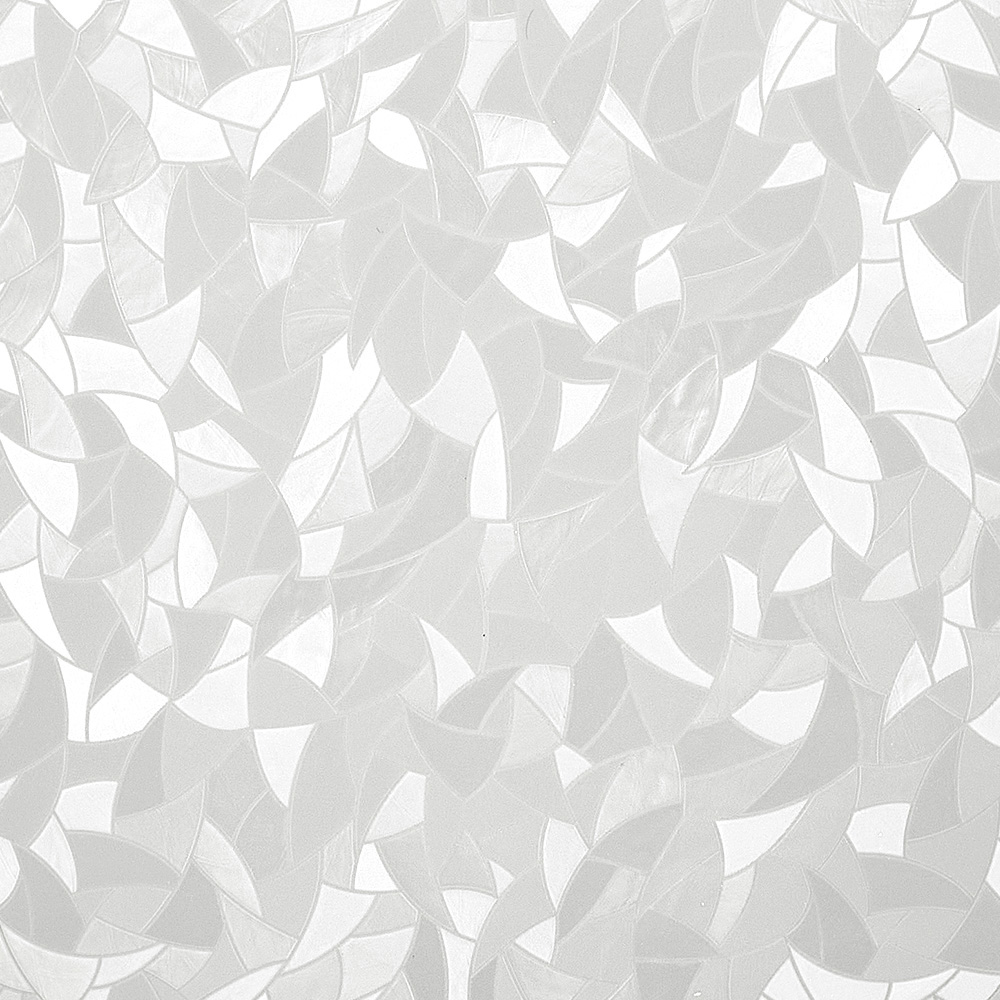 Living and Home Crescent 3D PVC Self Adhesive Privacy Glass Window Film 200 x 61cm Image 1