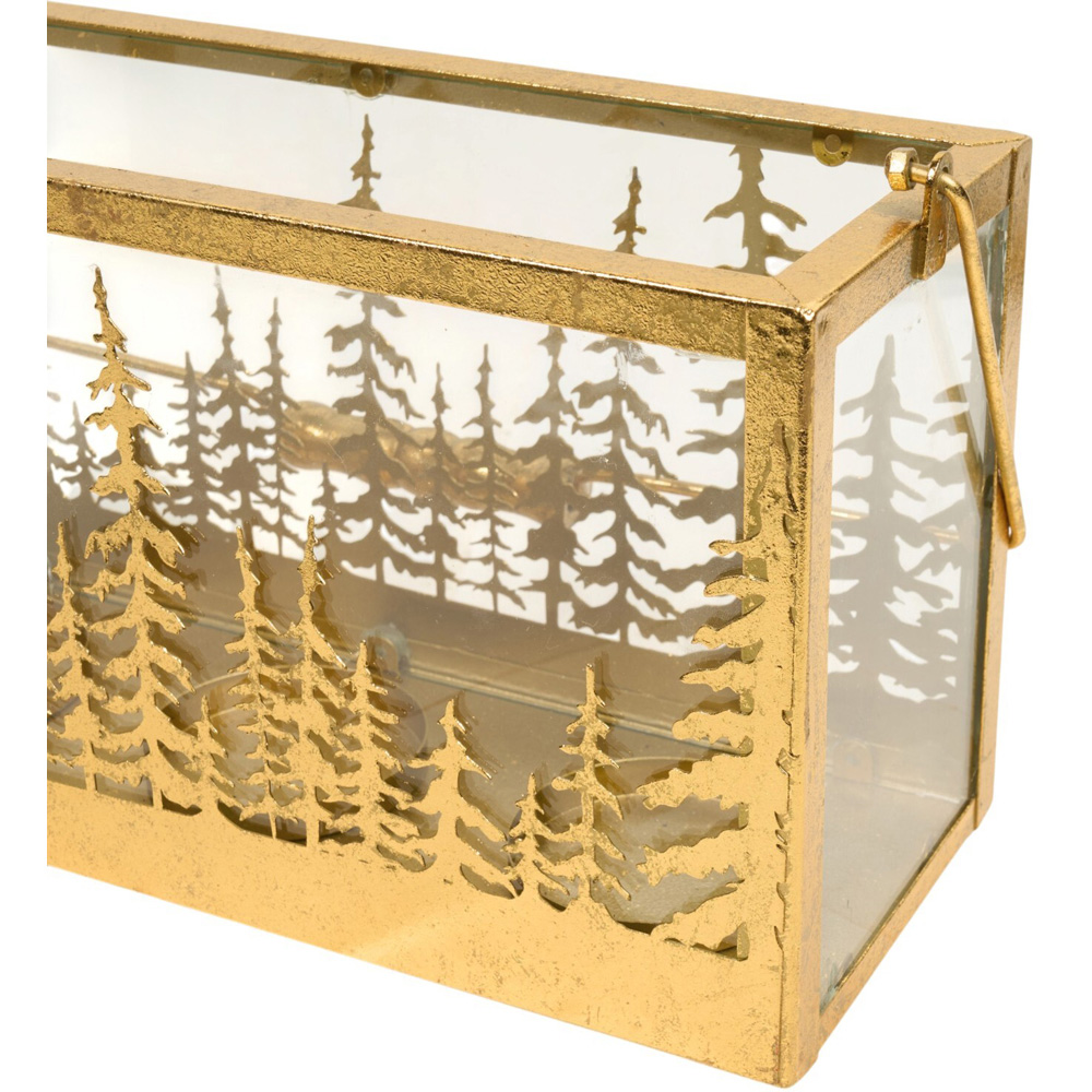 Christmas Tree Candle Holder Gold Image 5