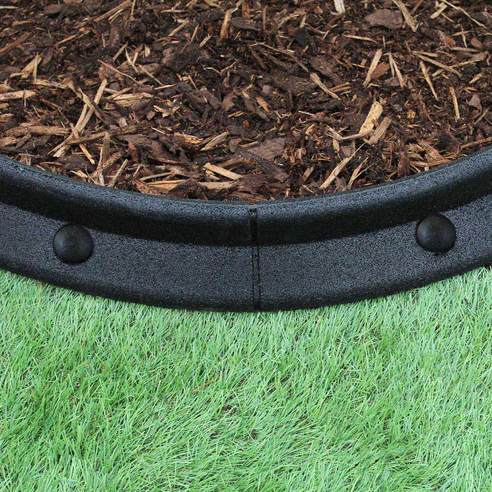MonsterShop Black 4ft 40 Pack Flexible Lawn Edging Image 5