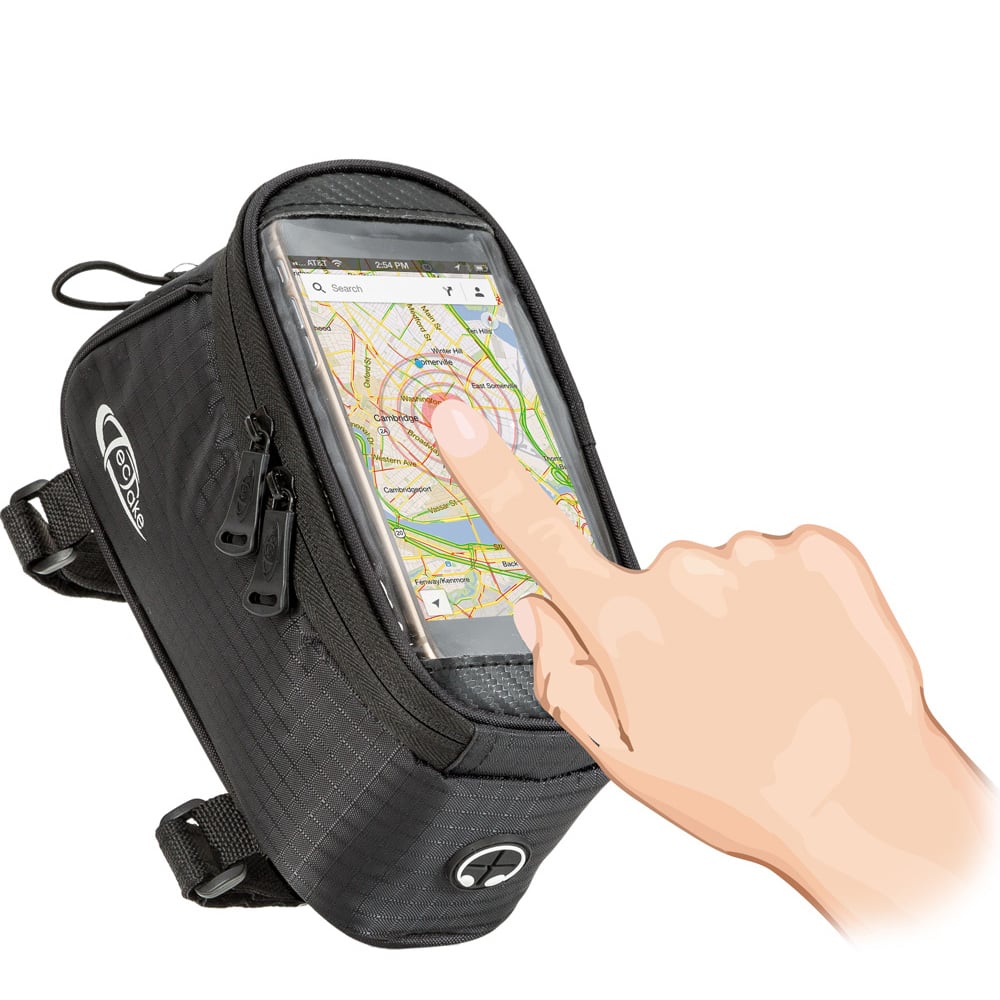 tectake Black Bike Phone Holder Image 3