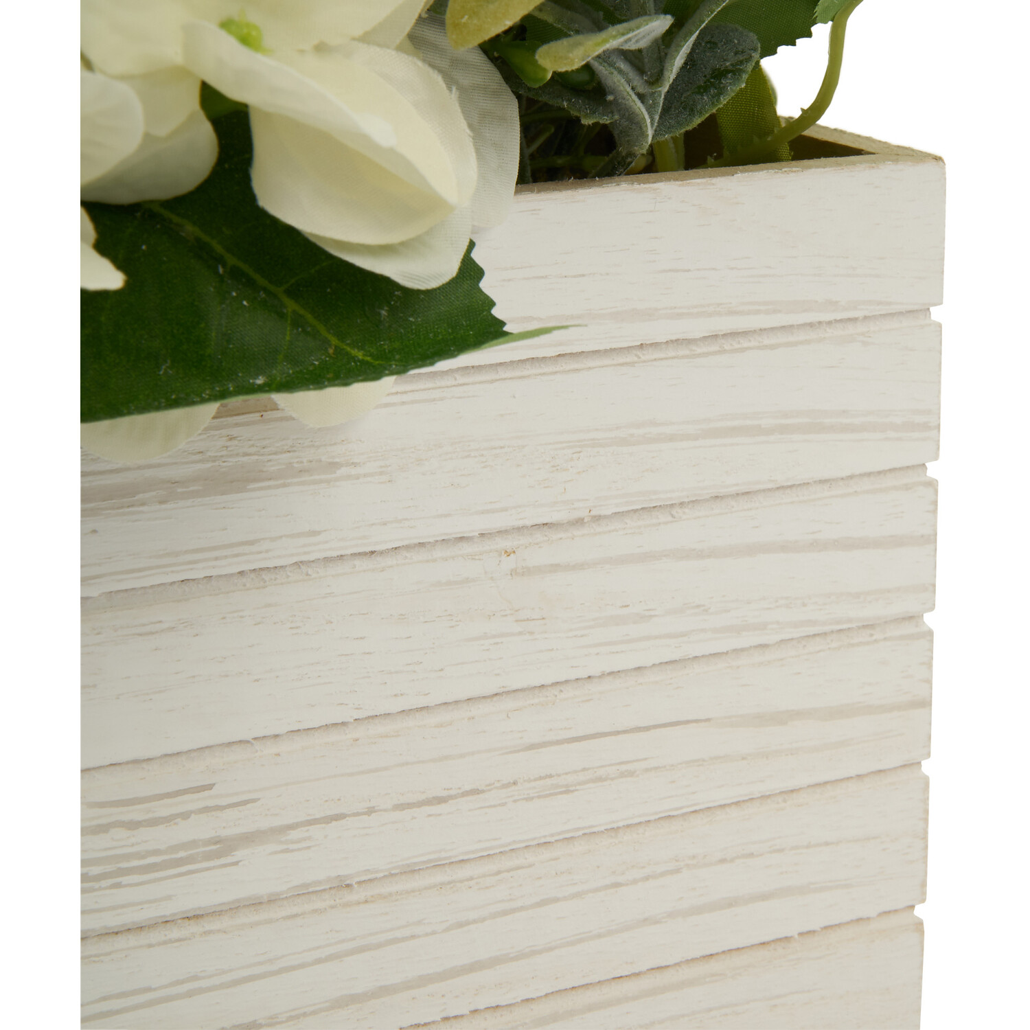 White Rose & Hydrangea Floral Box - White Image 4