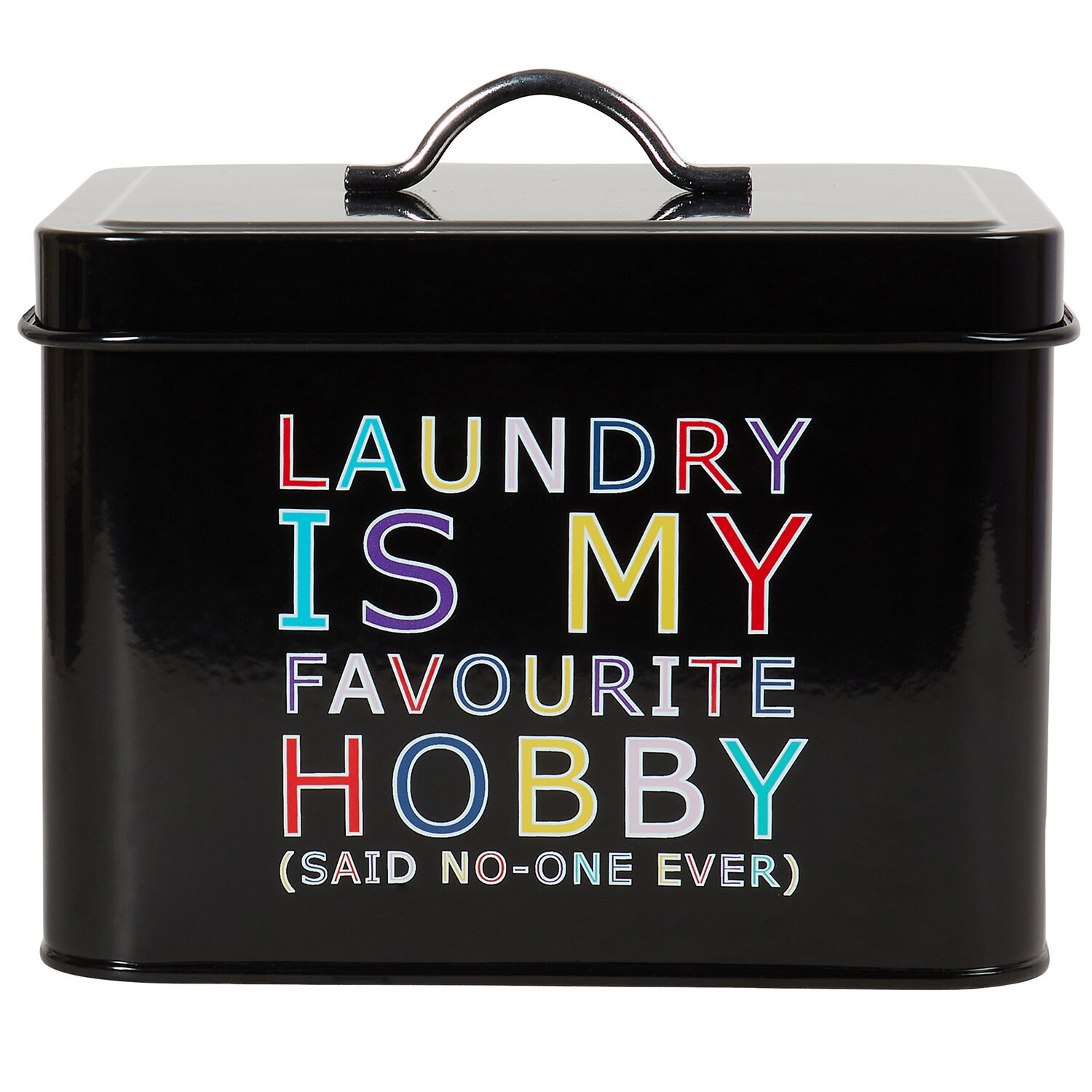 Slogan Laundry Tab Box - Black Image 1