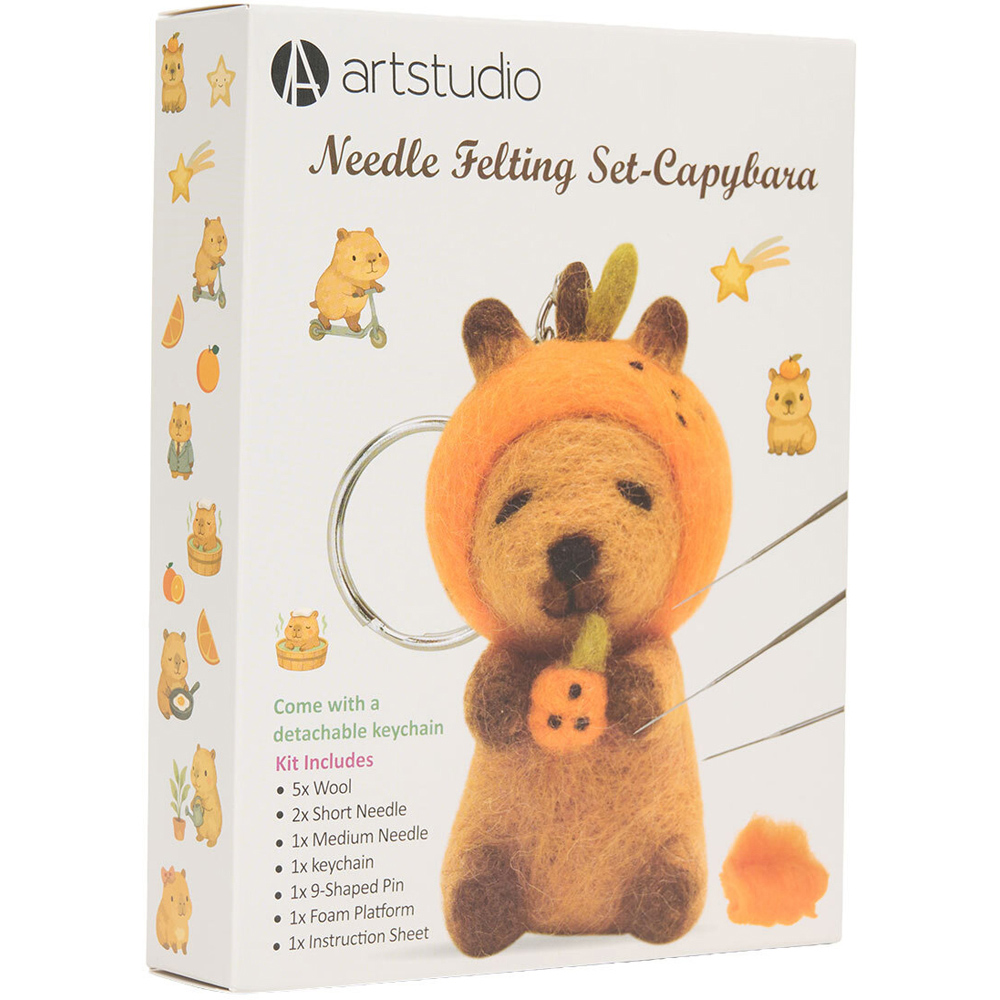 Capybara Needle Felting Set Image 5