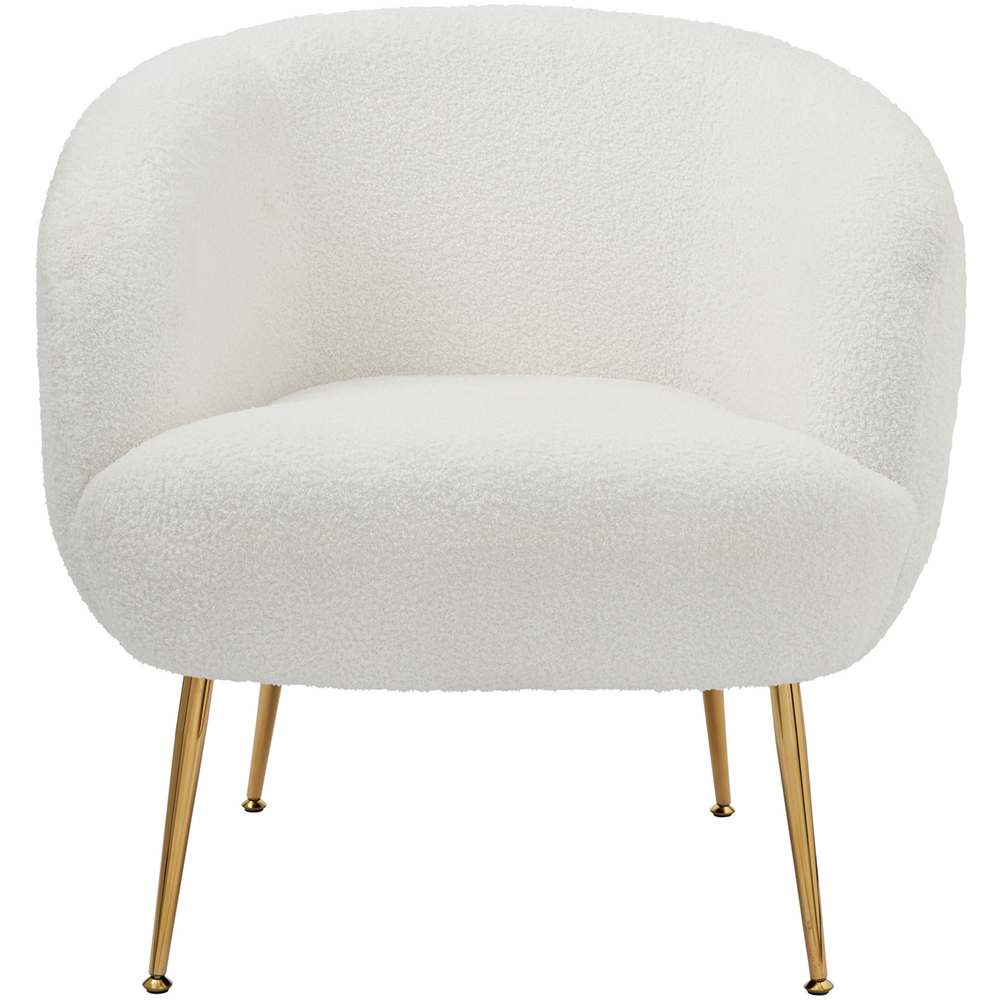 GFW Ada Cream Teddy Accent Chair Image 2