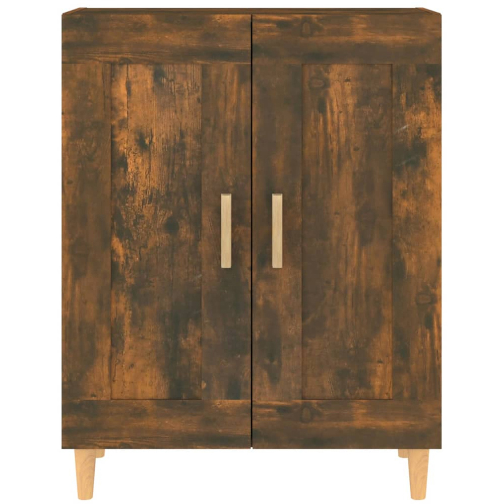 vidaXL 2 Door Smoked Oak Sideboard Image 3