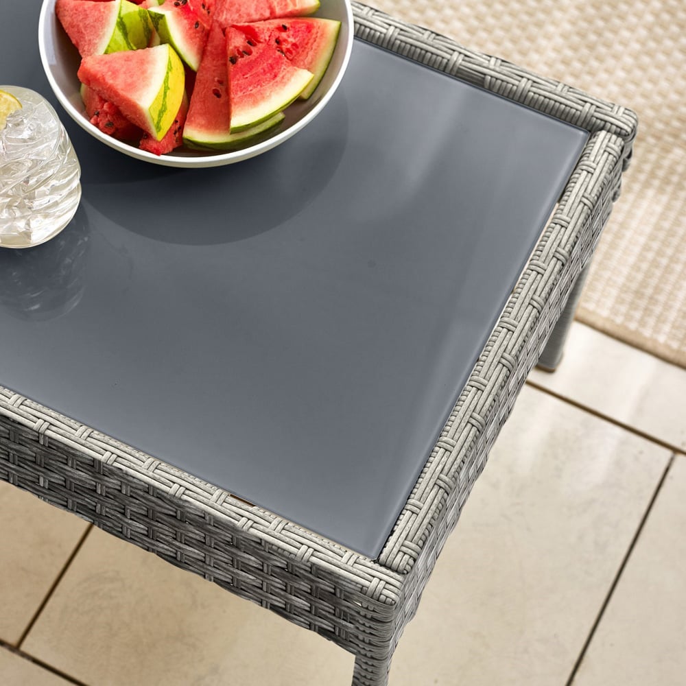 Furniture Box Zante 4 Seater Grey Rattan Lounge Set Image 4