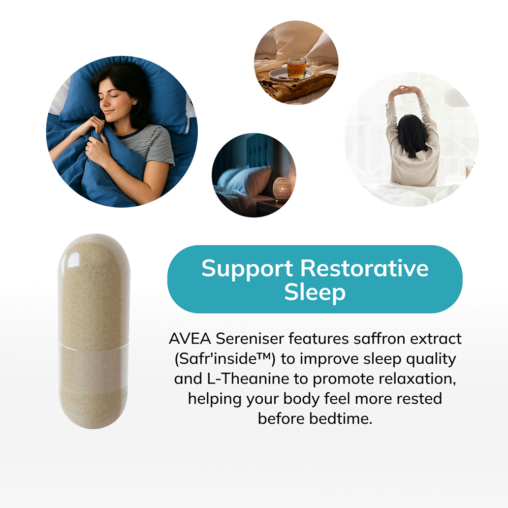 Avea Sereniser Natural Sleep Support Capsules 60 Pack Image 5