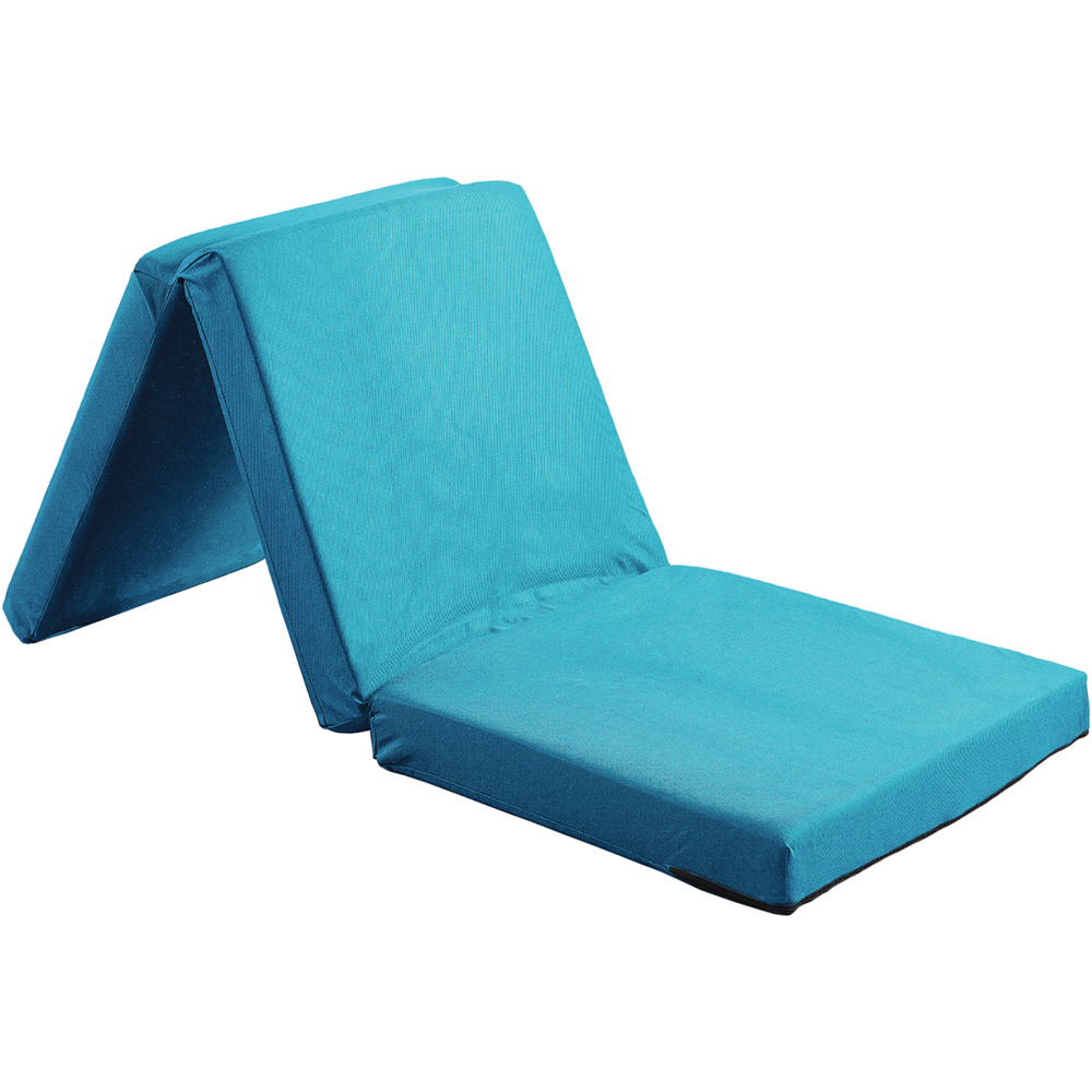 Visco Therapy Single Turquoise Folding Futon Z Bed Mattress Image 2
