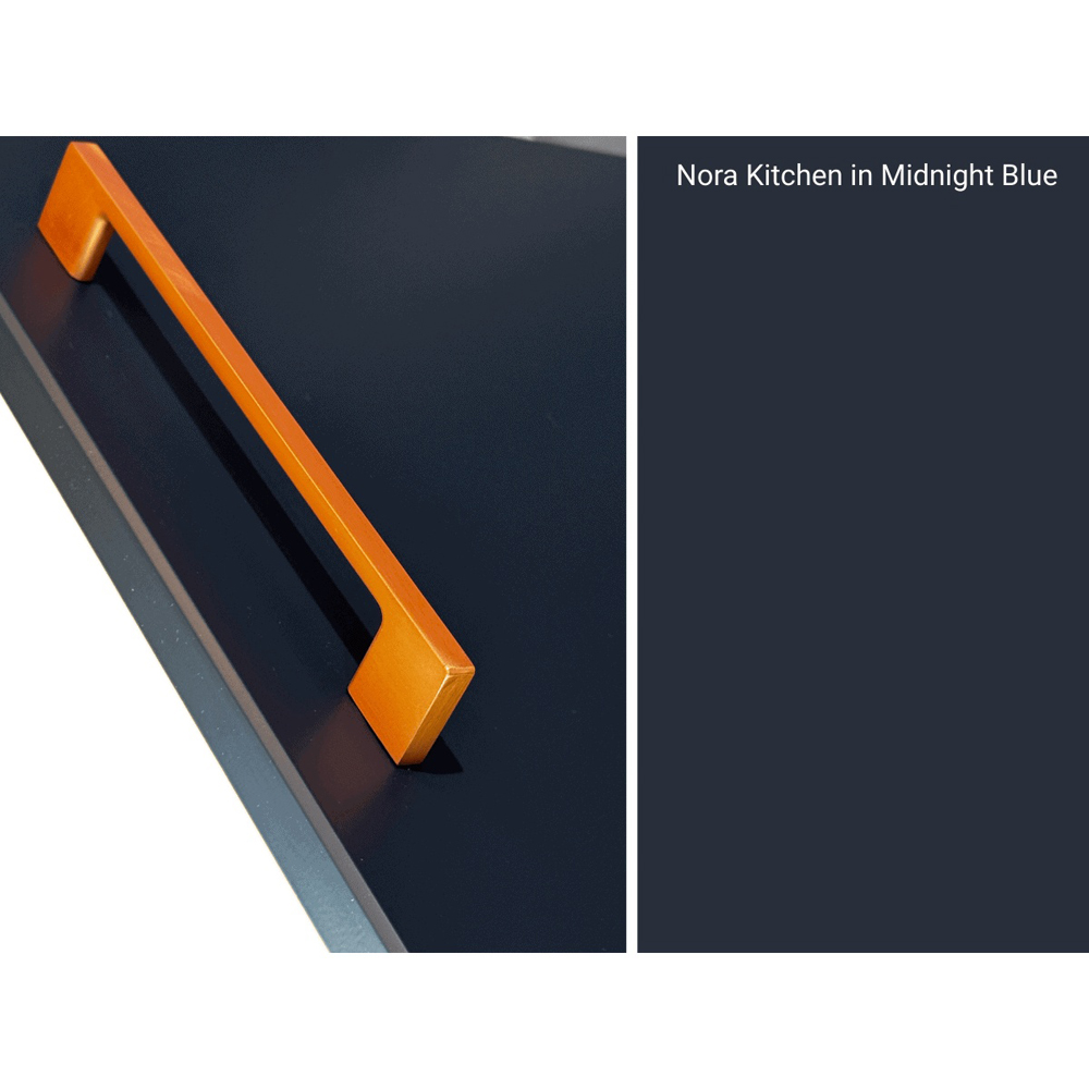 Impact Furniture Nora 2 Door Single Shelf Dark Navy Eye Level Kitchen Oven Housing Unit 600mm Image 5