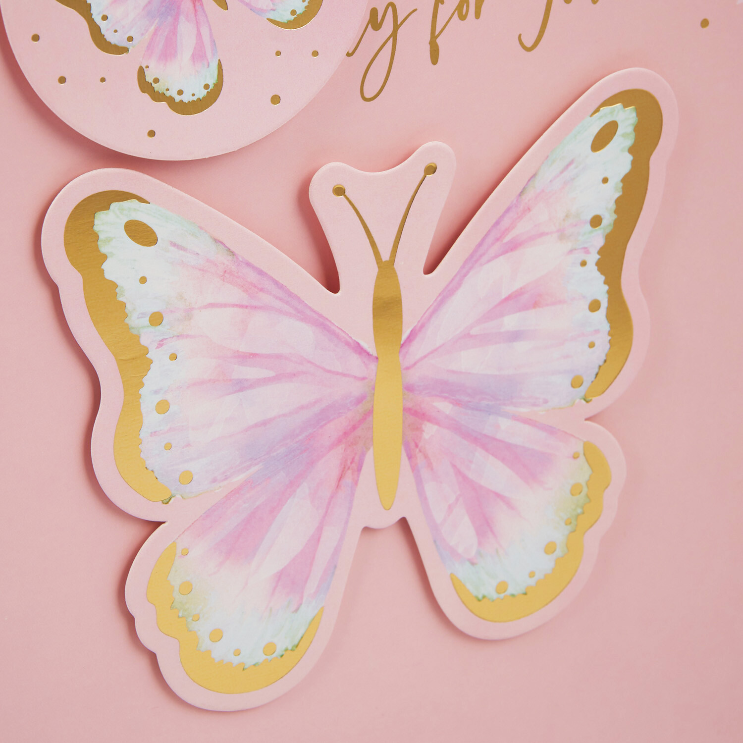 3D Butterfly Bag Medium - Pink Image 5