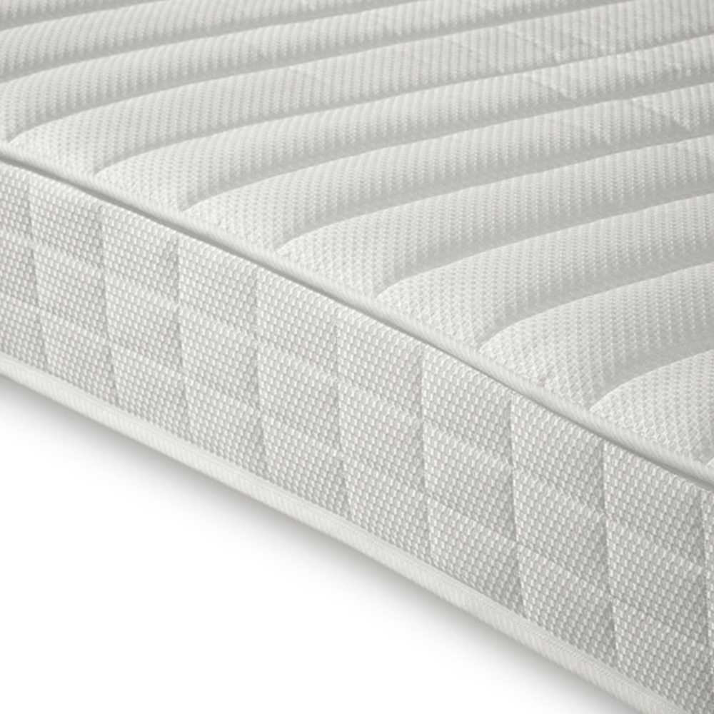 Bedmaster Quest White 3 Drawer Wooden Bed with Spring Mattress Image 4