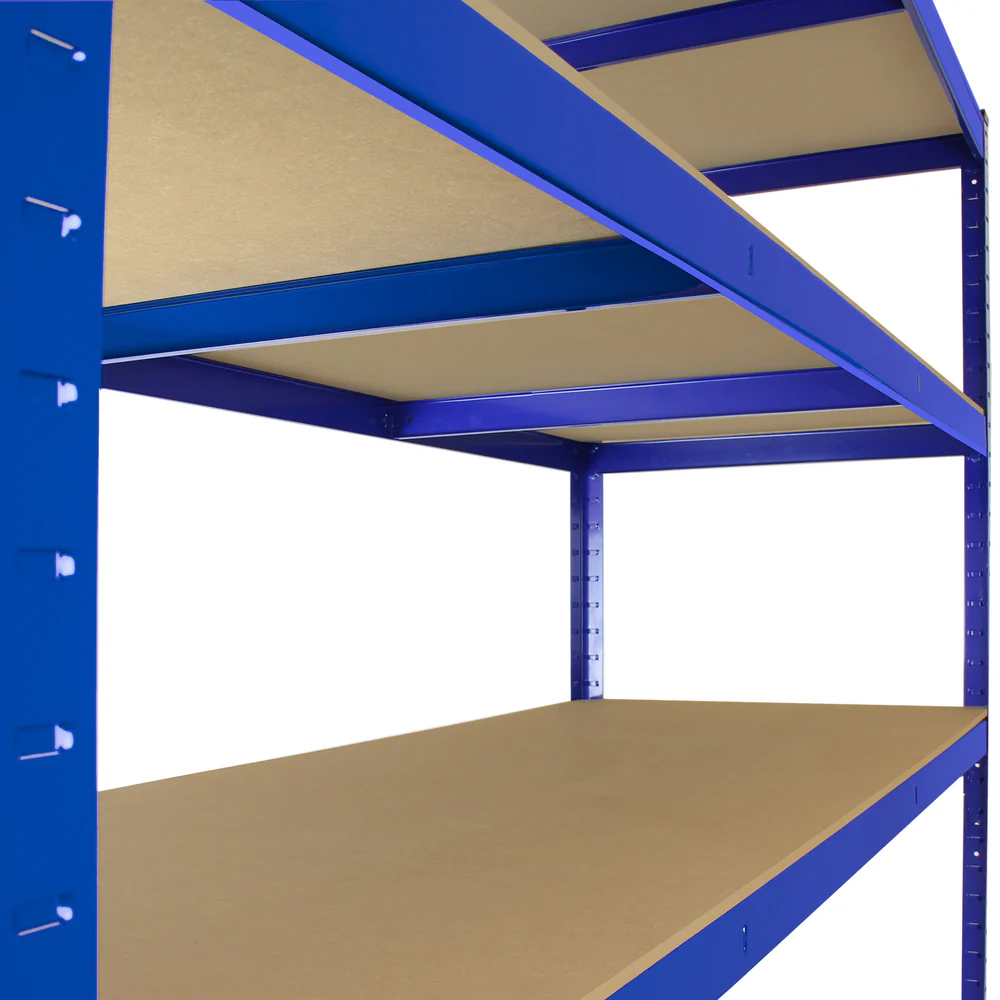 Monster Shop Racking T-Rax Extra Wide Storage Shelves Blue 160cm 10 Pack Image 6