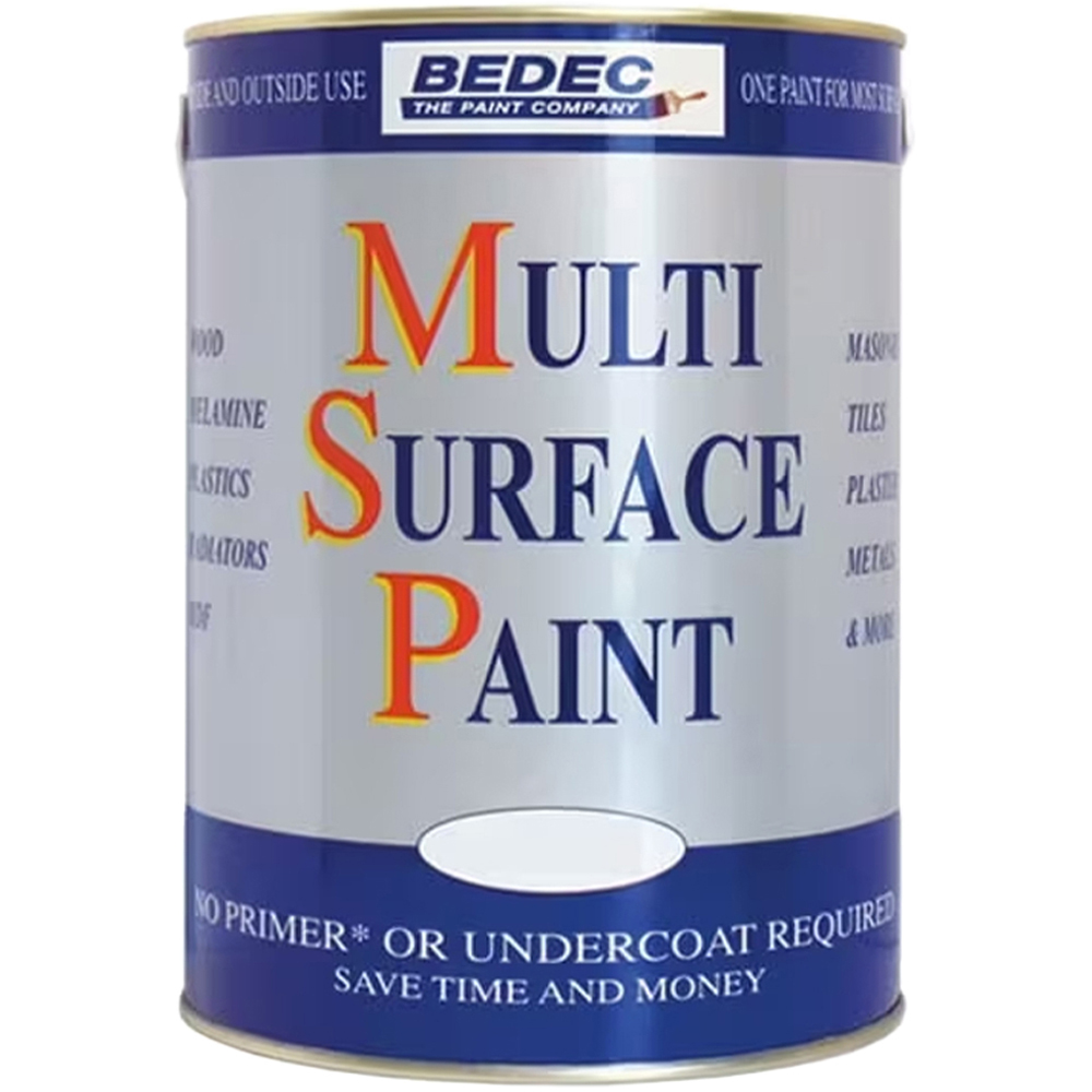 Bedec White Matt Multi Surface Paint 750ml Image 2