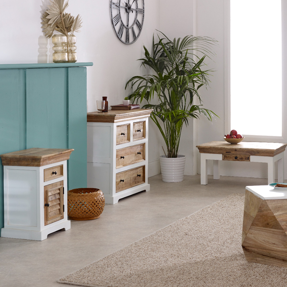 Brooklyn Alfie 4 Drawer Solid Mango Wood Chest Of Drawers Image 8