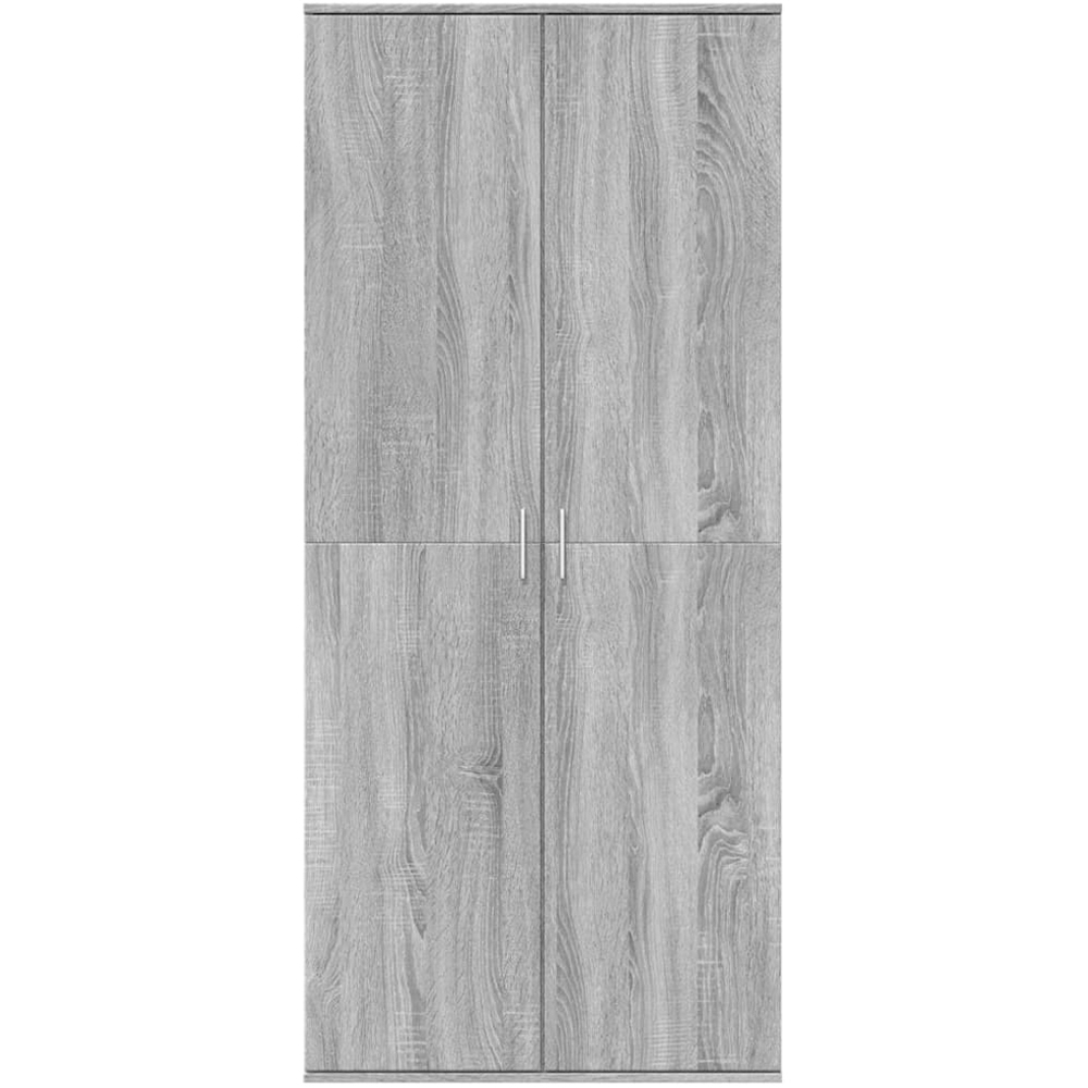 vidaXL 2 Door Grey Sonoma Oak High Cabinet Image 3