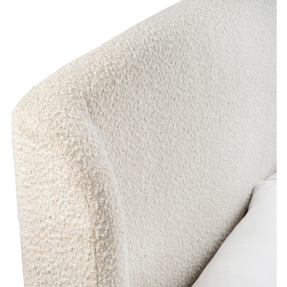 Julian Bowen Eden King Size Ivory Boucle Bed Frame Image 5