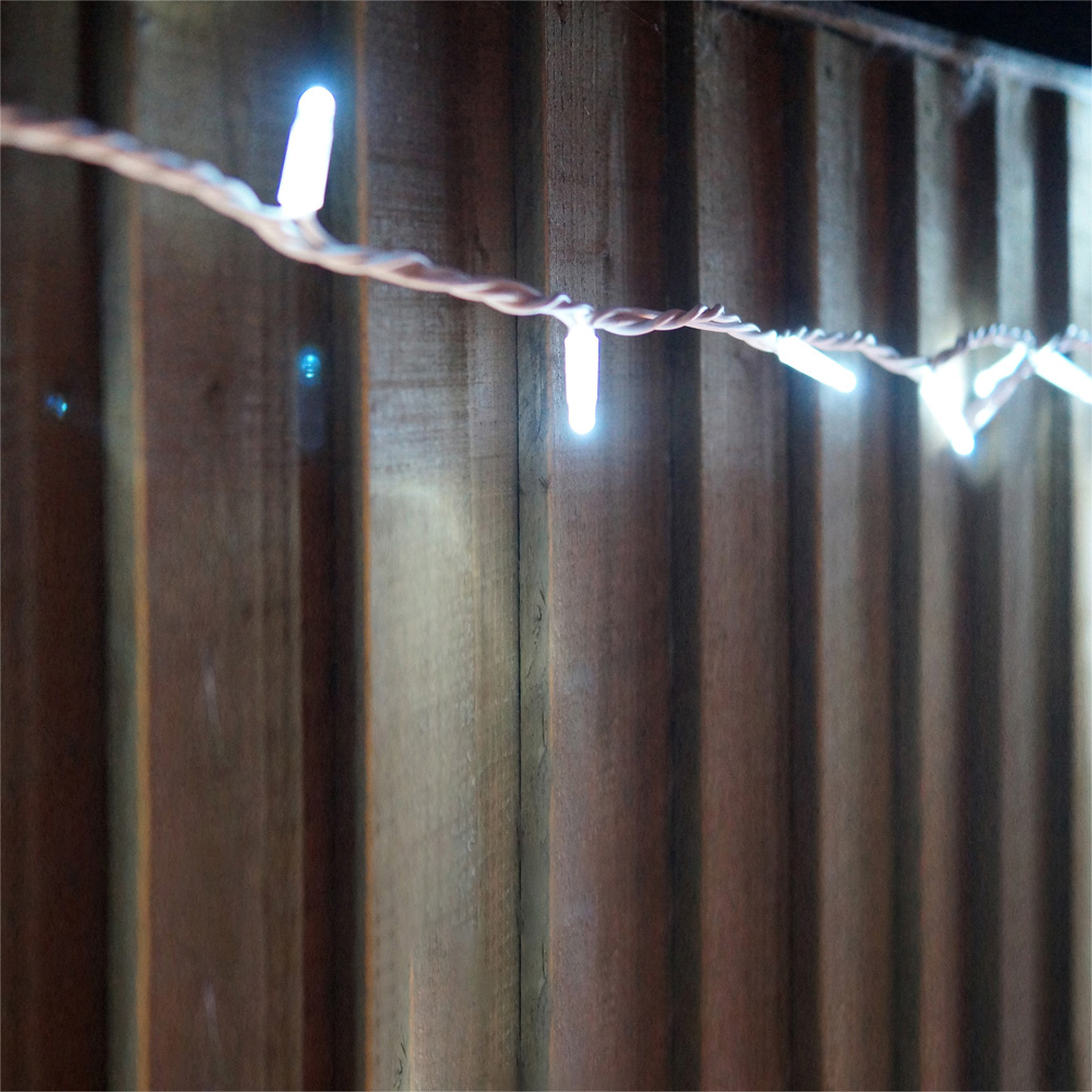 Eagle Connect Cool White LED White String Light 60m Image 1