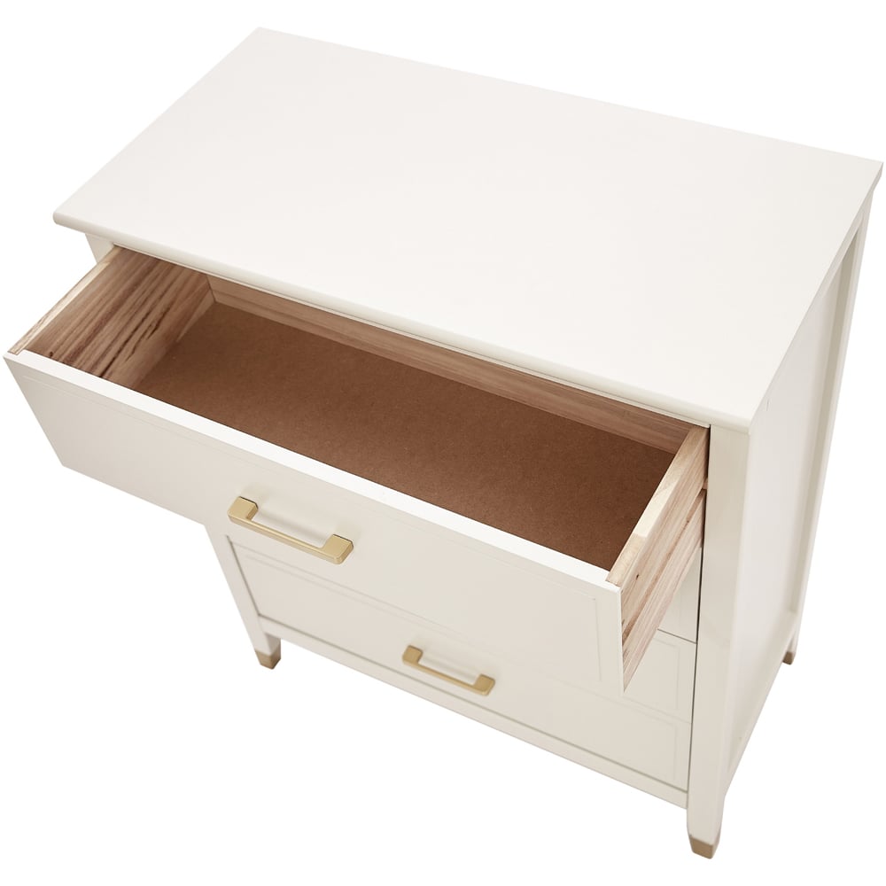 Palazzi 4 Drawer White Chest of Drawers Image 5
