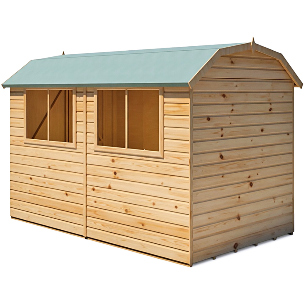 Shire Barn 10 x 6ft Double Door Shiplap Apex Garden Shed Image 1