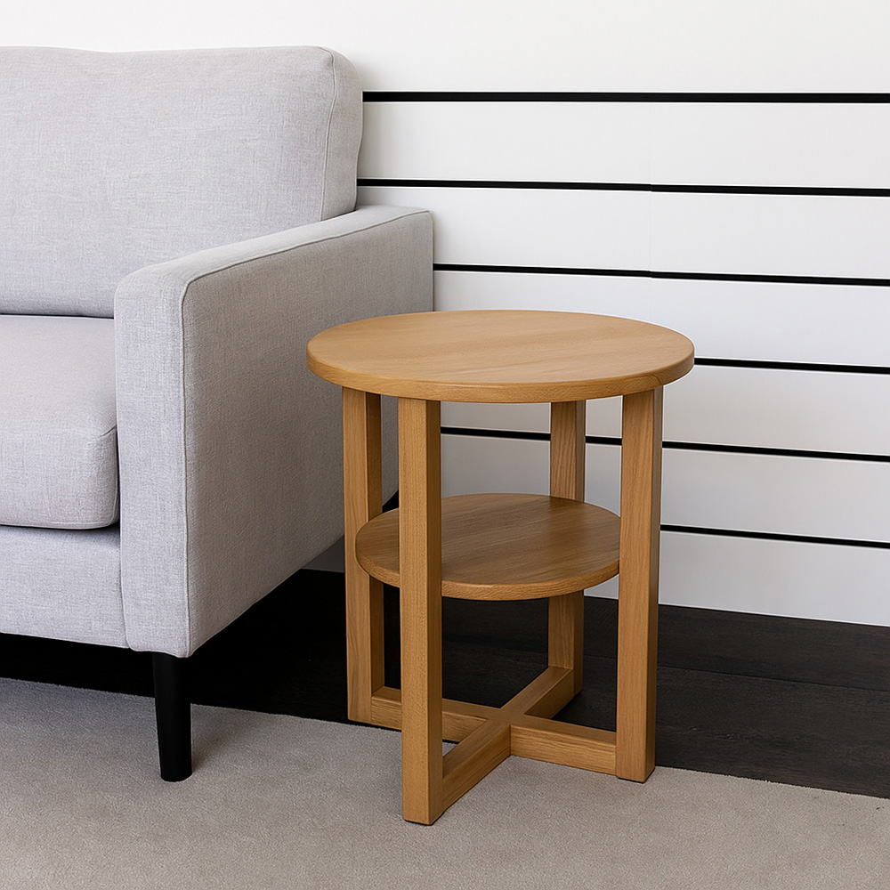 Modcraft Single Shelf Round Side Table Image 5