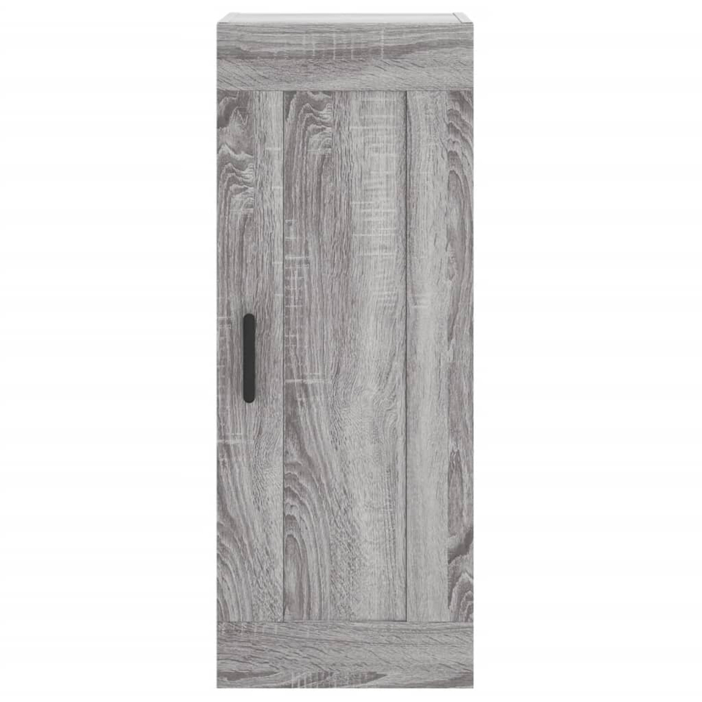 vidaXL 2 Door Grey Sonoma Highboard with Metal Feet Image 8