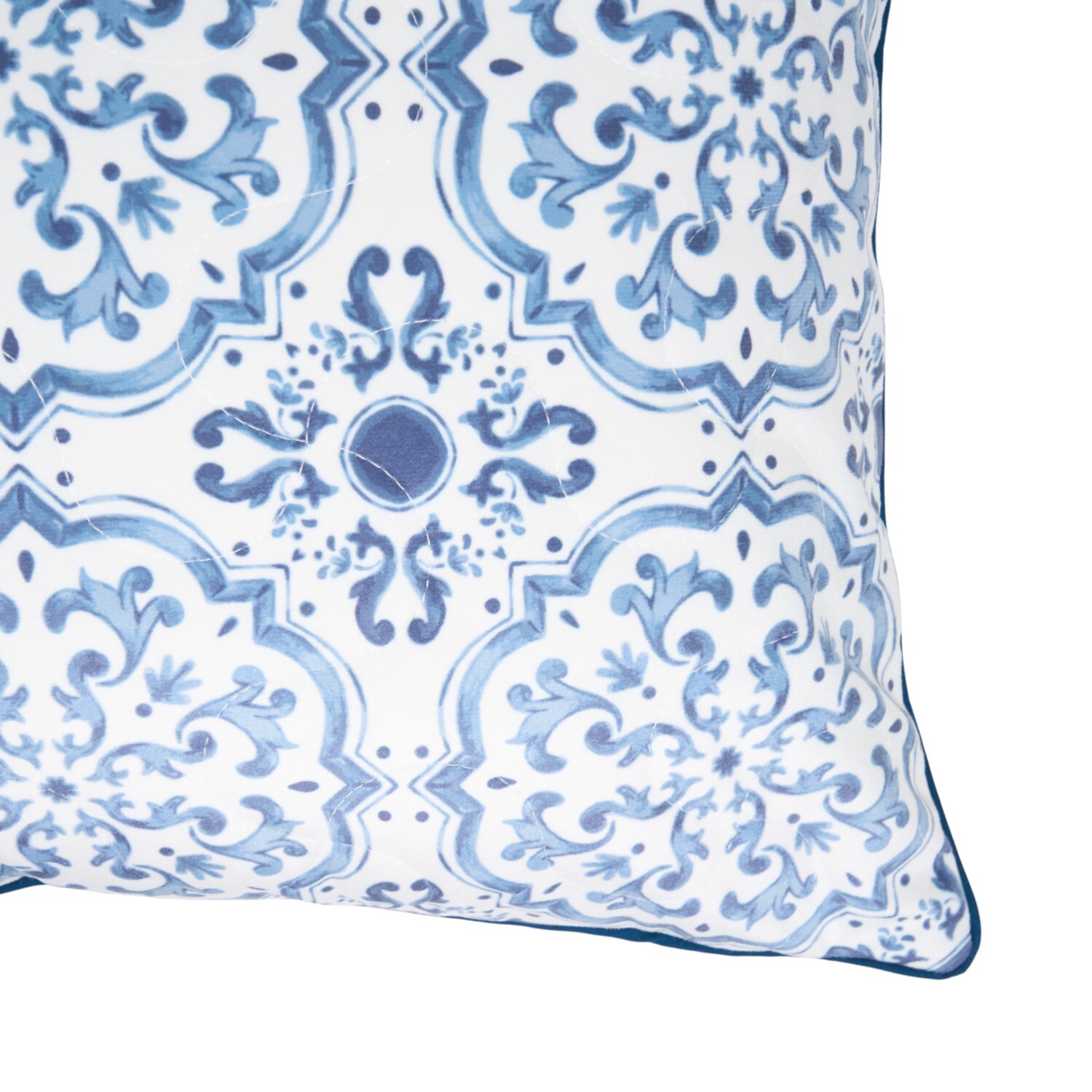 Kai Quilted Cushion Blue Image 4