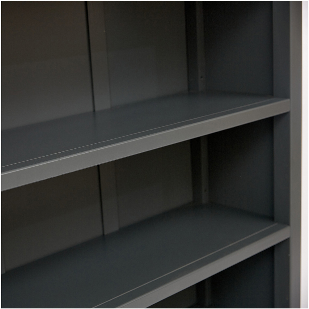 Palazzi 3 Shelves Grey Bookcase Image 6