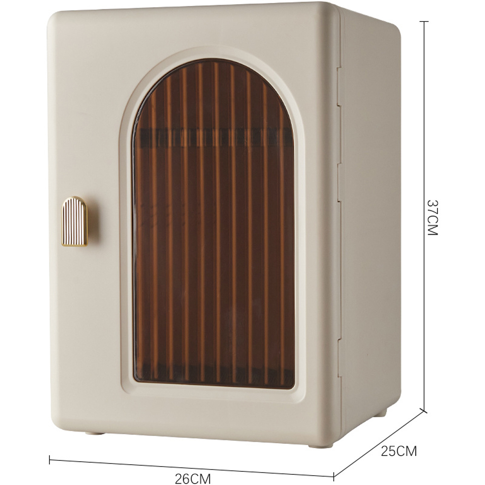 H&O Direct Single Door White Dustproof Makeup Box Image 5