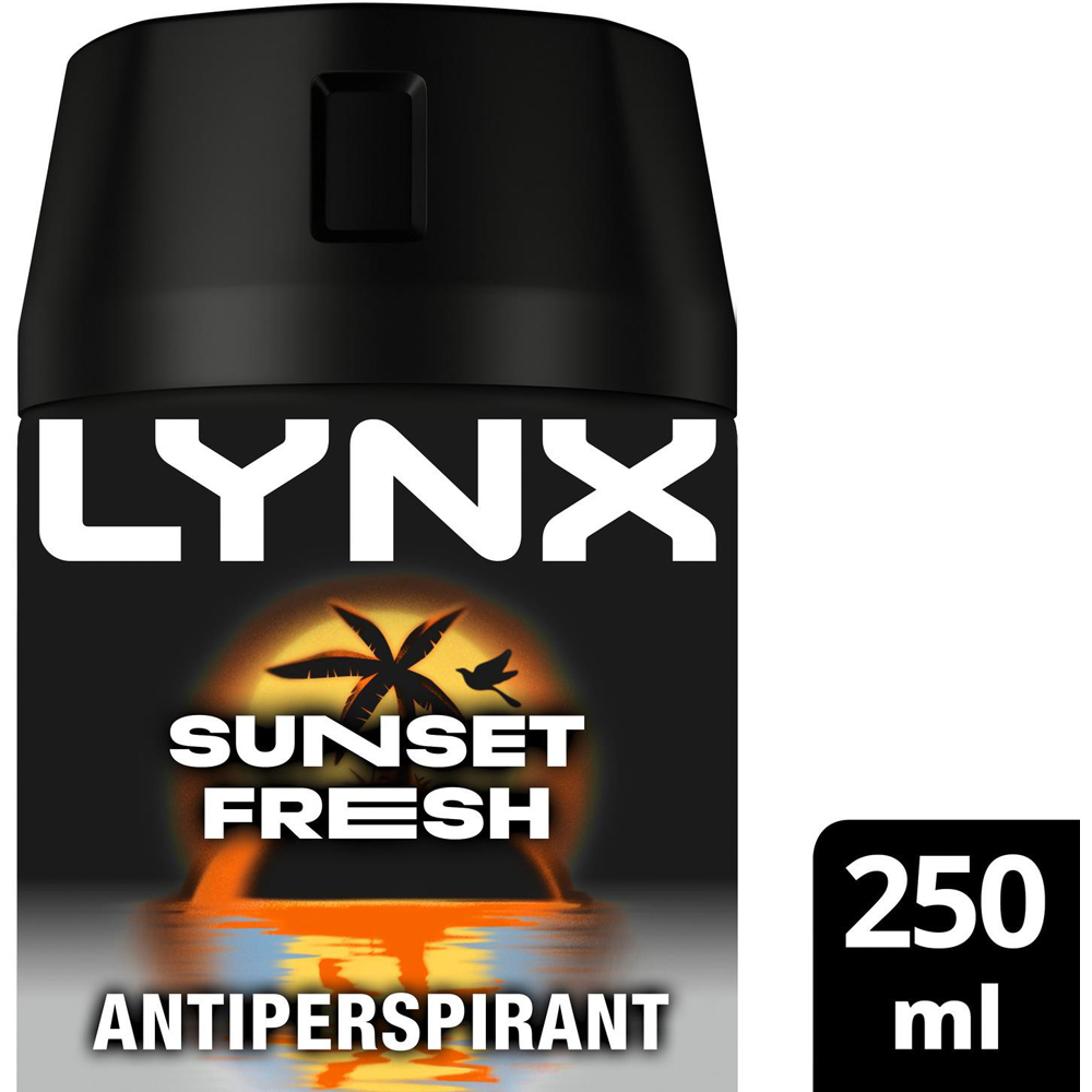 Lynx Sunset Fresh Antiperspirant Deodorant Spray 250ml 36 Pack Image 3