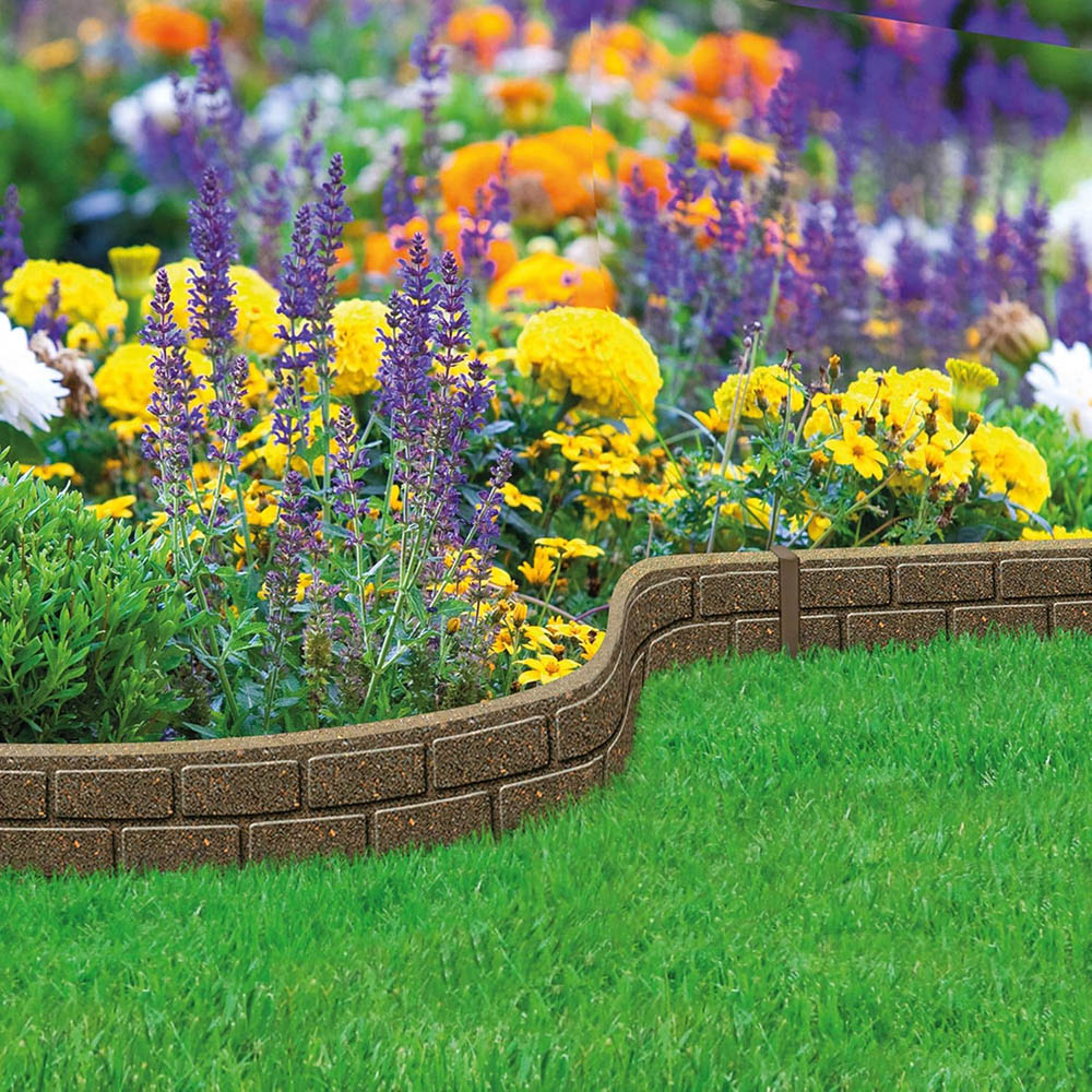 Primeur 9 x 122cm EZ Border Small Brick Edging 6 Pack Image 2