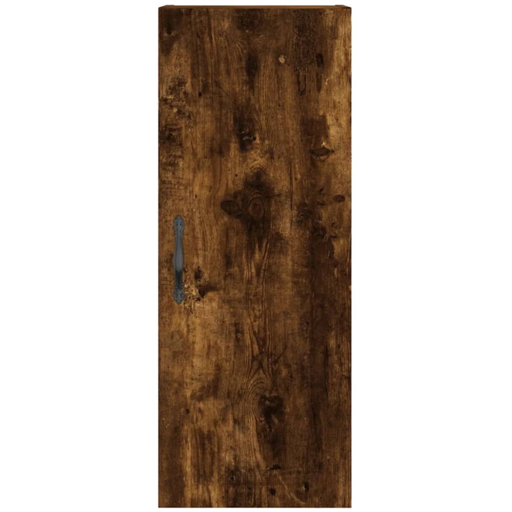 vidaXL Single Door Brown Smoked Oak Wall Mounted Cabinet Image 6