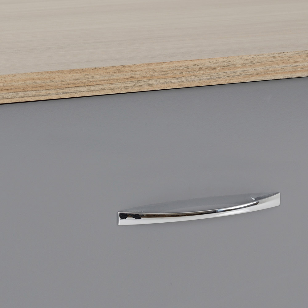 Seconique Nevada 6 Drawer Grey and Light Oak Effect Chest of Drawers Image 4