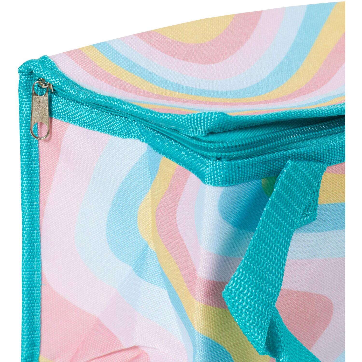 Colour Waves Spring Insulated Lunch Bag - Blue Image 3