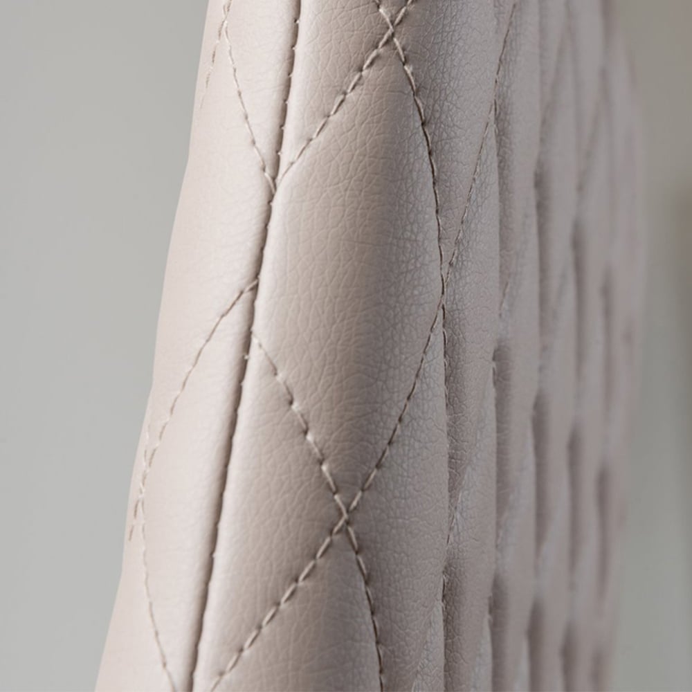 Furniturebox Arona Valera 6 Seater Round Dining Set White Gloss and Cappuccino Image 8