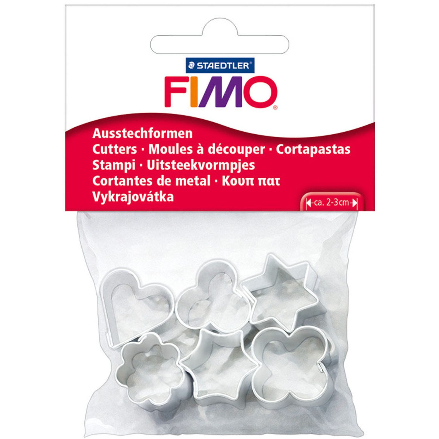 Staedtler Fimo Shaped Metal Cutters - Silver Image